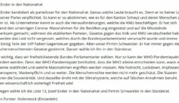 Leserbrief von Adrian Forster im EinsiedlerAnzeiger am 13.10.23